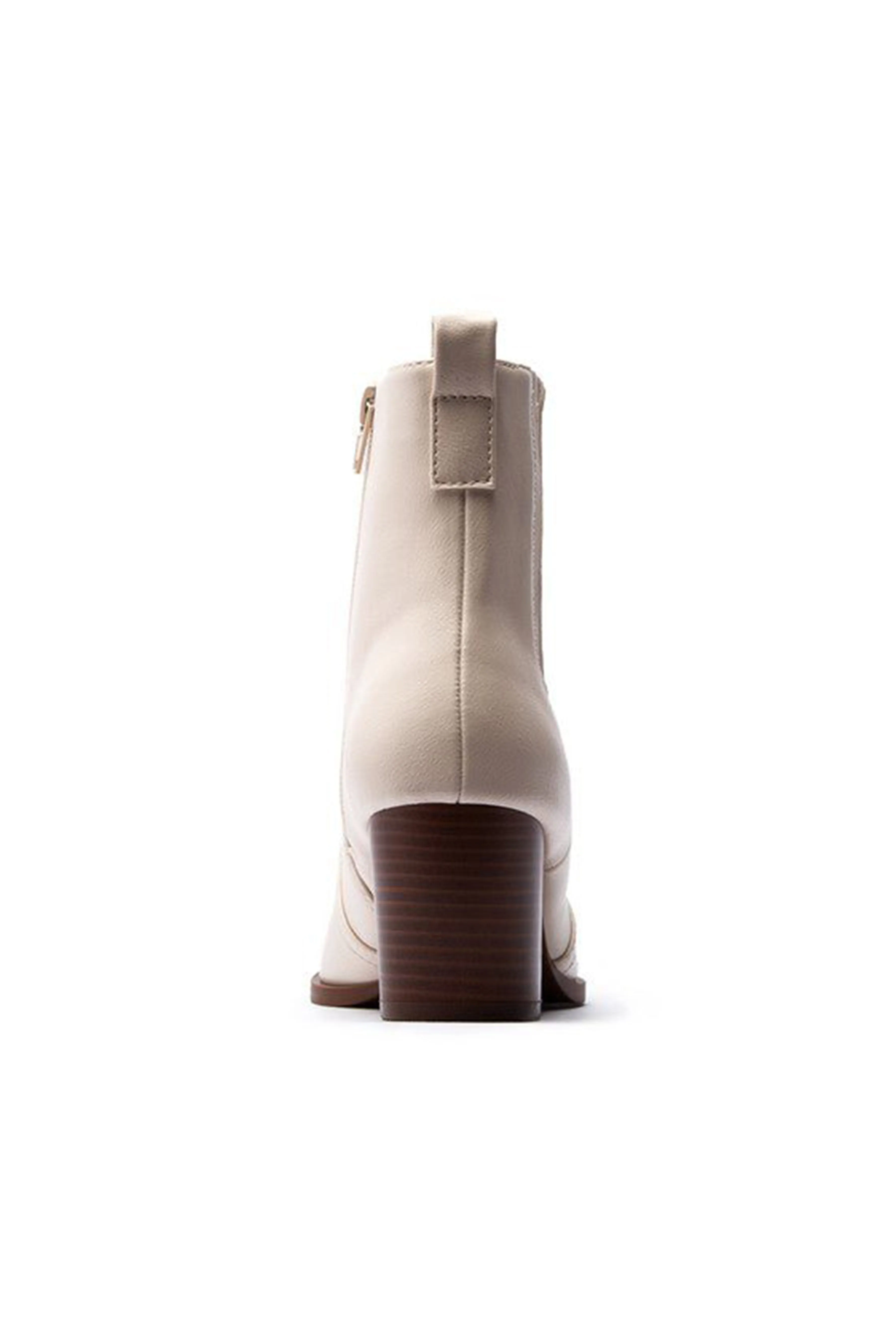 Heeled Chelsea Boots - Stone