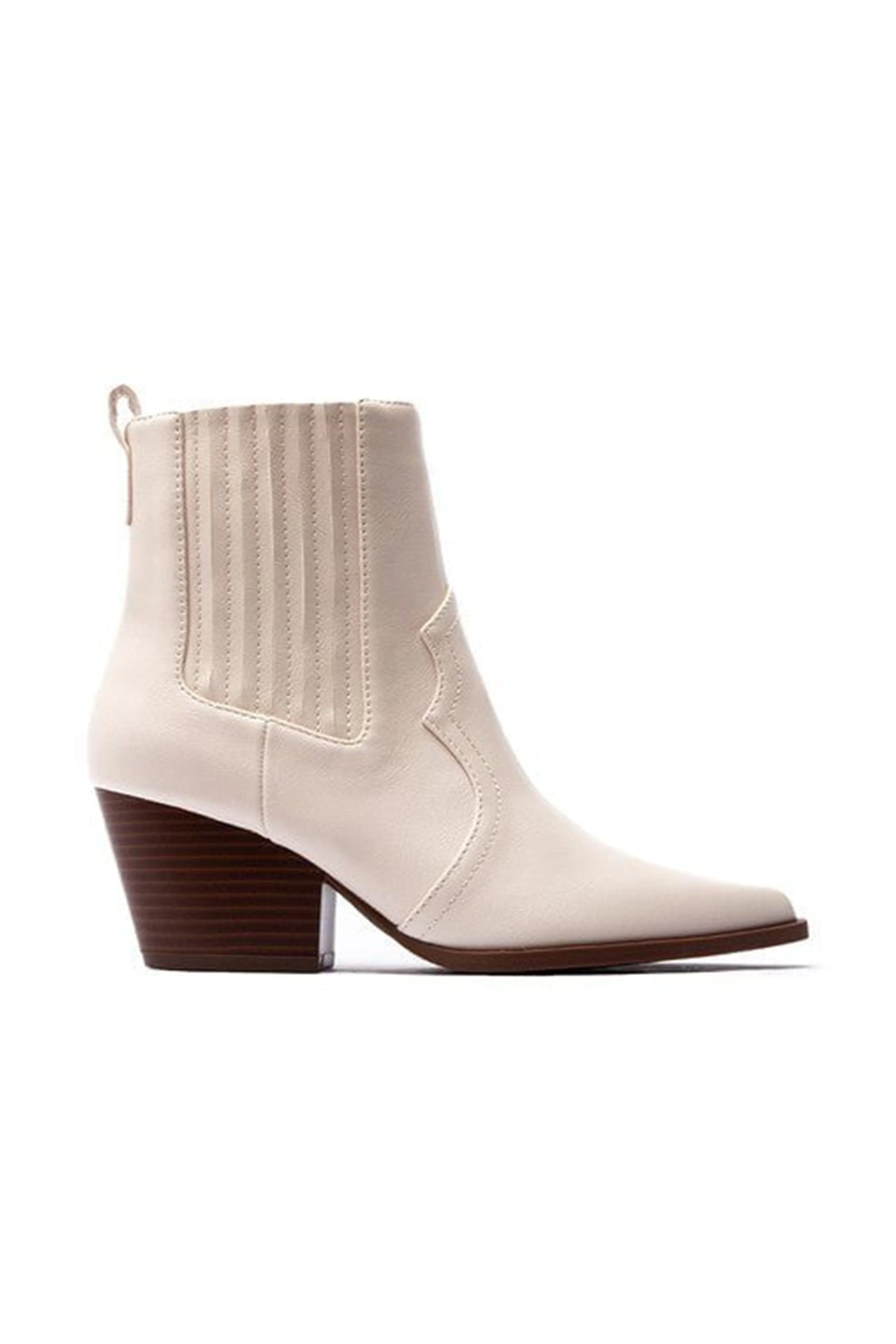 Heeled Chelsea Boots - Stone