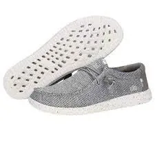 Hey Dude Men's Light Grey Wally Free