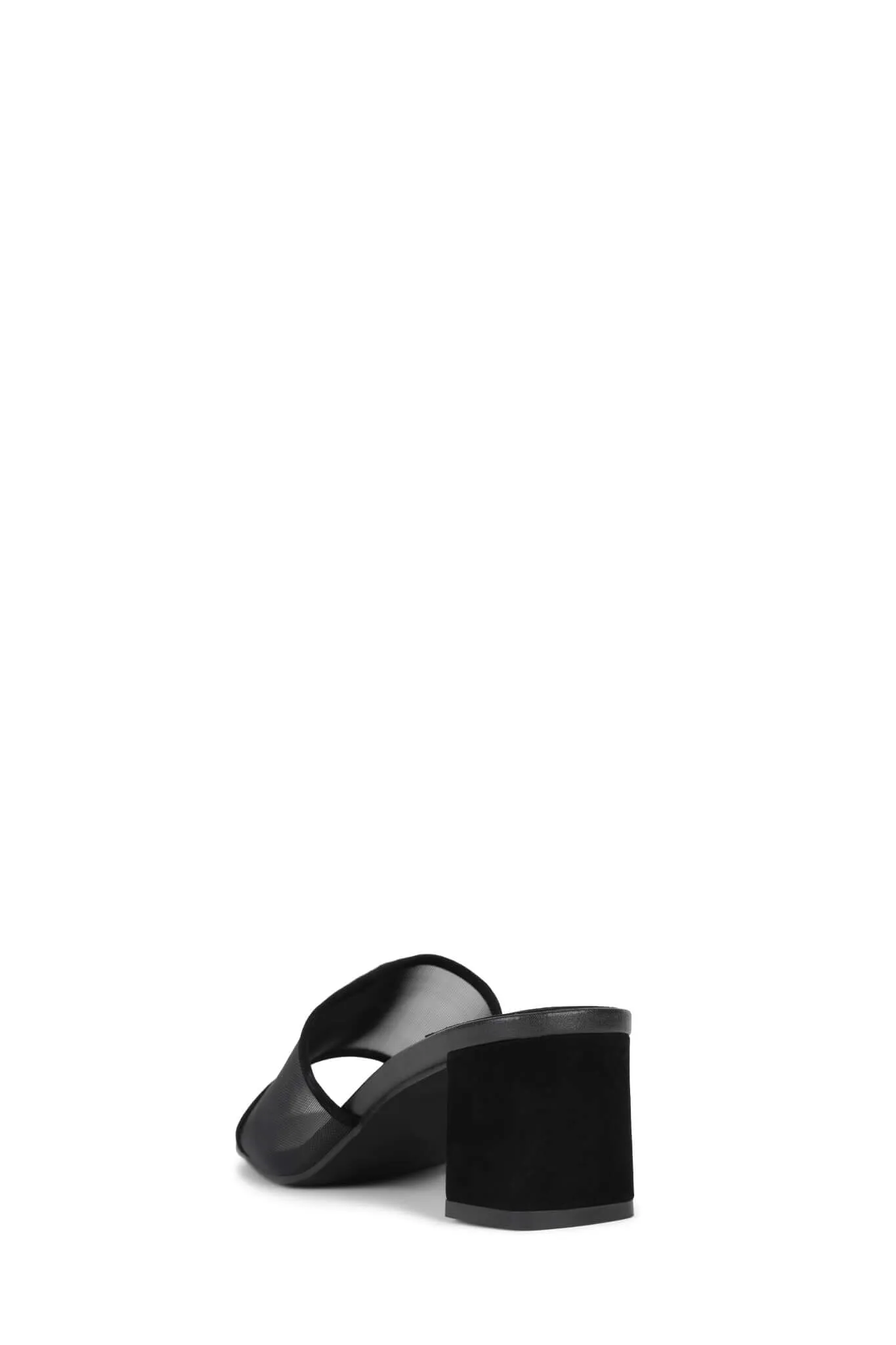 Jeffrey Campbell Malinin Mesh Sandals in Black Suede Combo