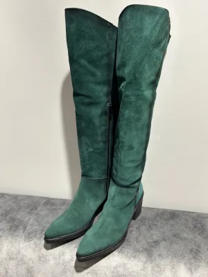 JOSE SAENZ Tall Green Suede Boots