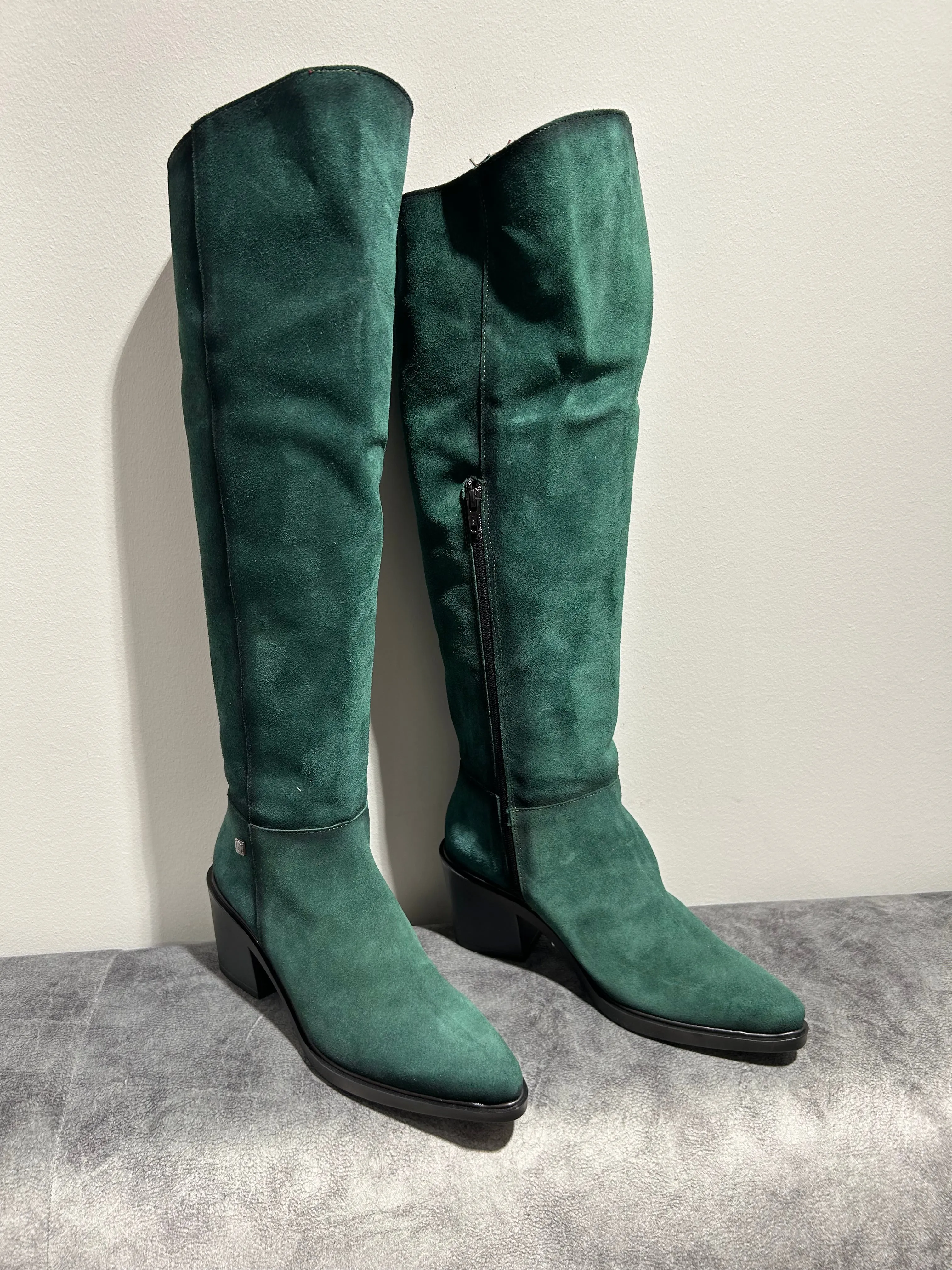 JOSE SAENZ Tall Green Suede Boots