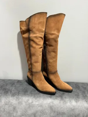 JOSE SAENZ Tan Suede Boots.