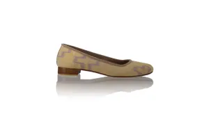 Kate 20mm Ballet - Mustard Pagar Endek