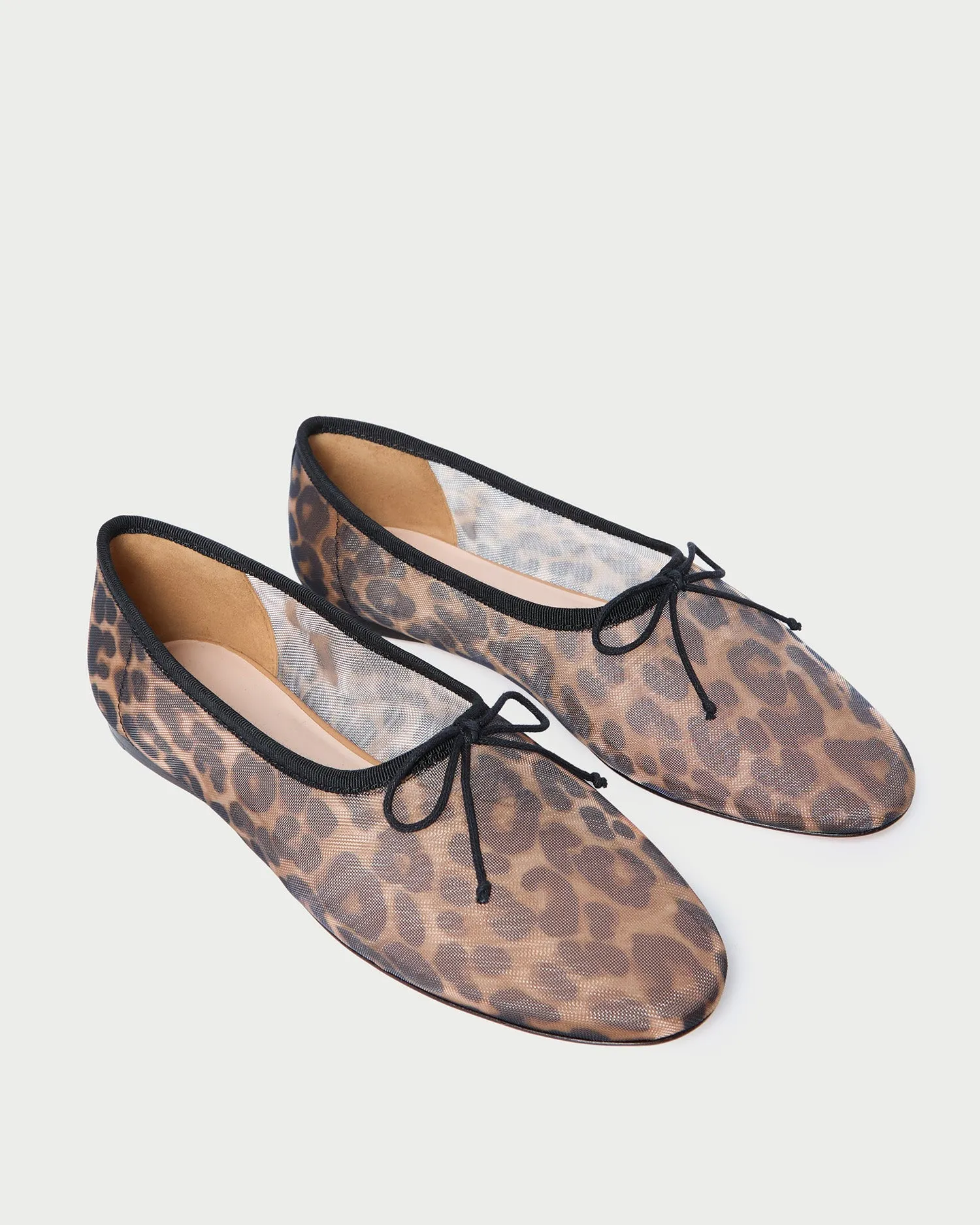 Landon Leopard Mesh Ballet Flat