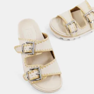 Laura Xyla Bone Platform Slides