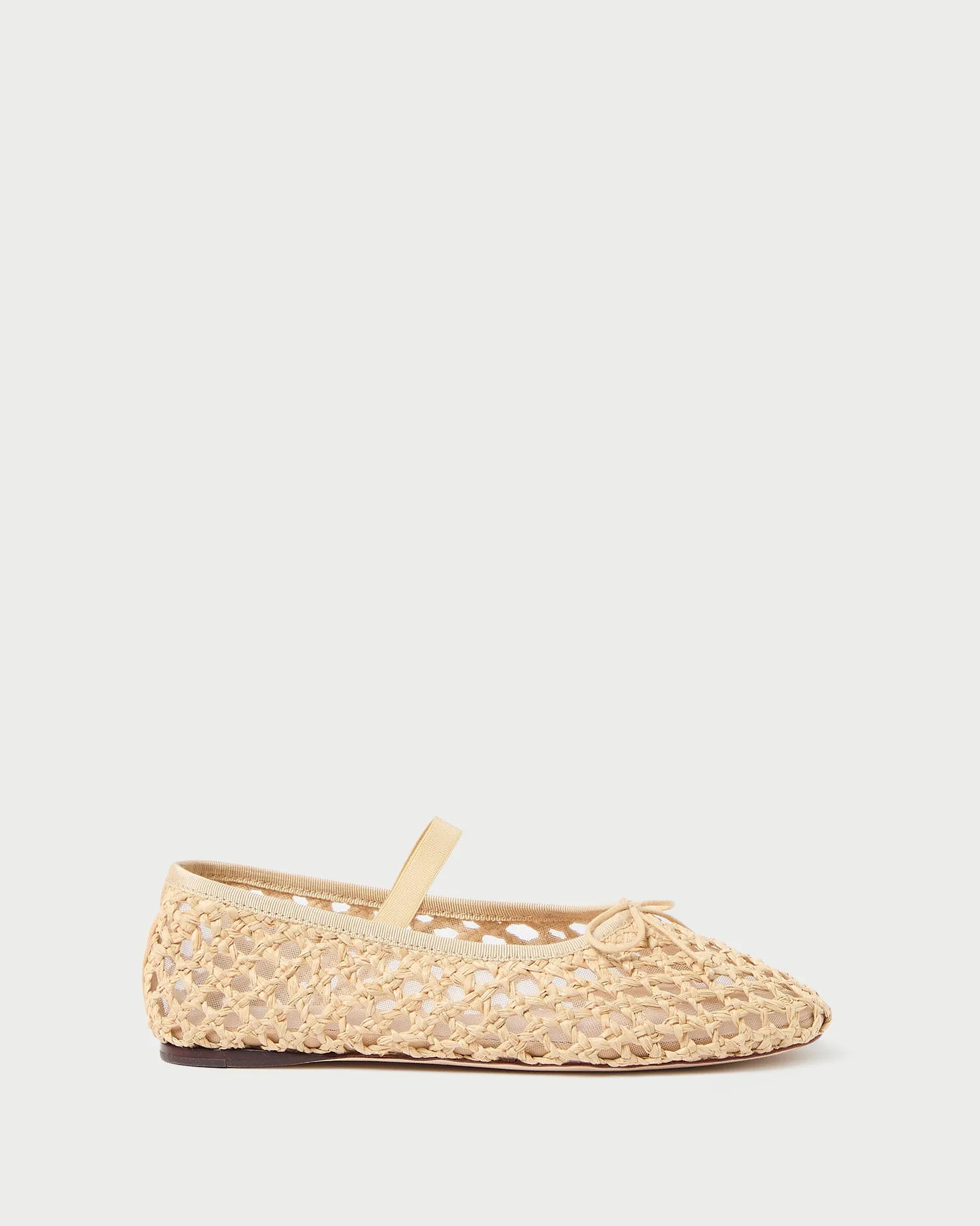 Leonie Natural Crochet Ballet Flat