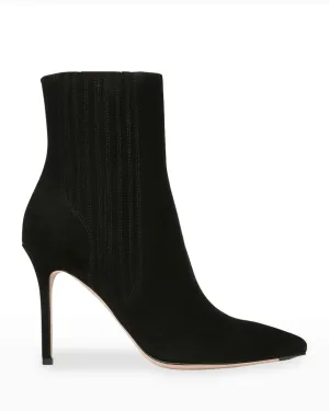 Lisa Veronica Beard Suede Heeled Ankle Boots