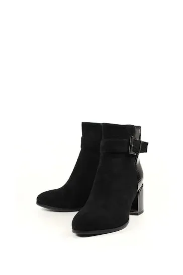 Lunar GLC804 Europa Black Womens Heeled Ankle Boots