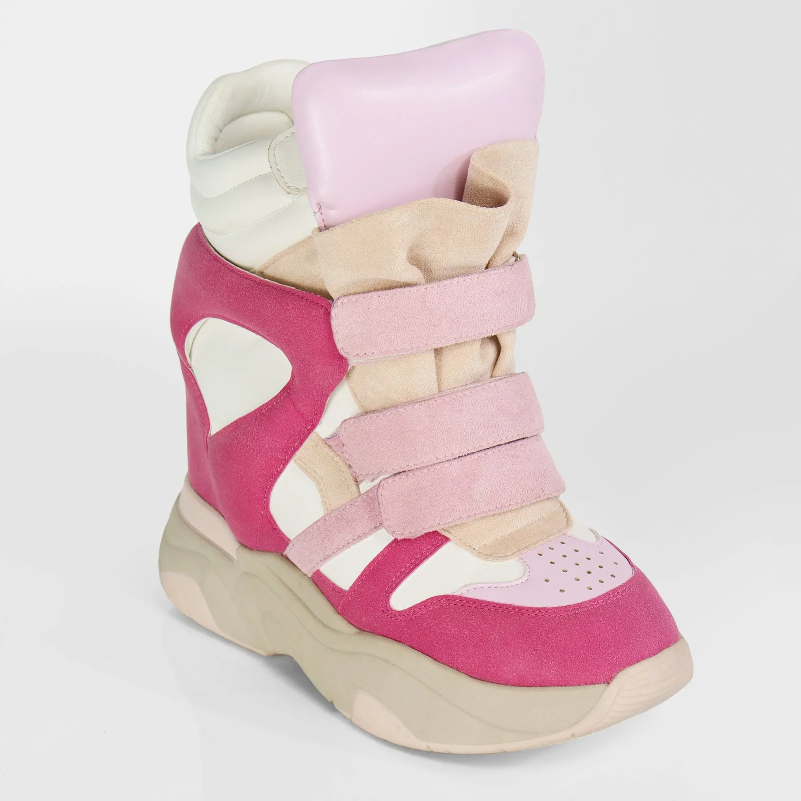 MARANTO-2 WEDGE SNEAKER - PINK