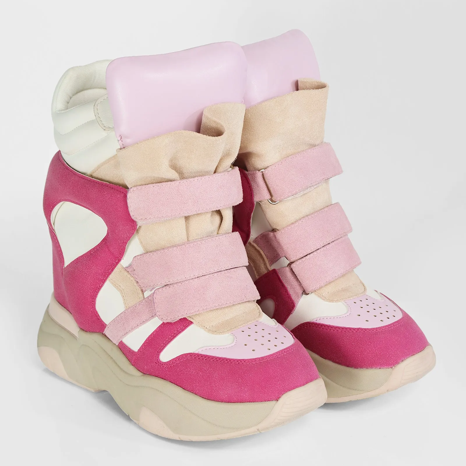 MARANTO-2 WEDGE SNEAKER - PINK