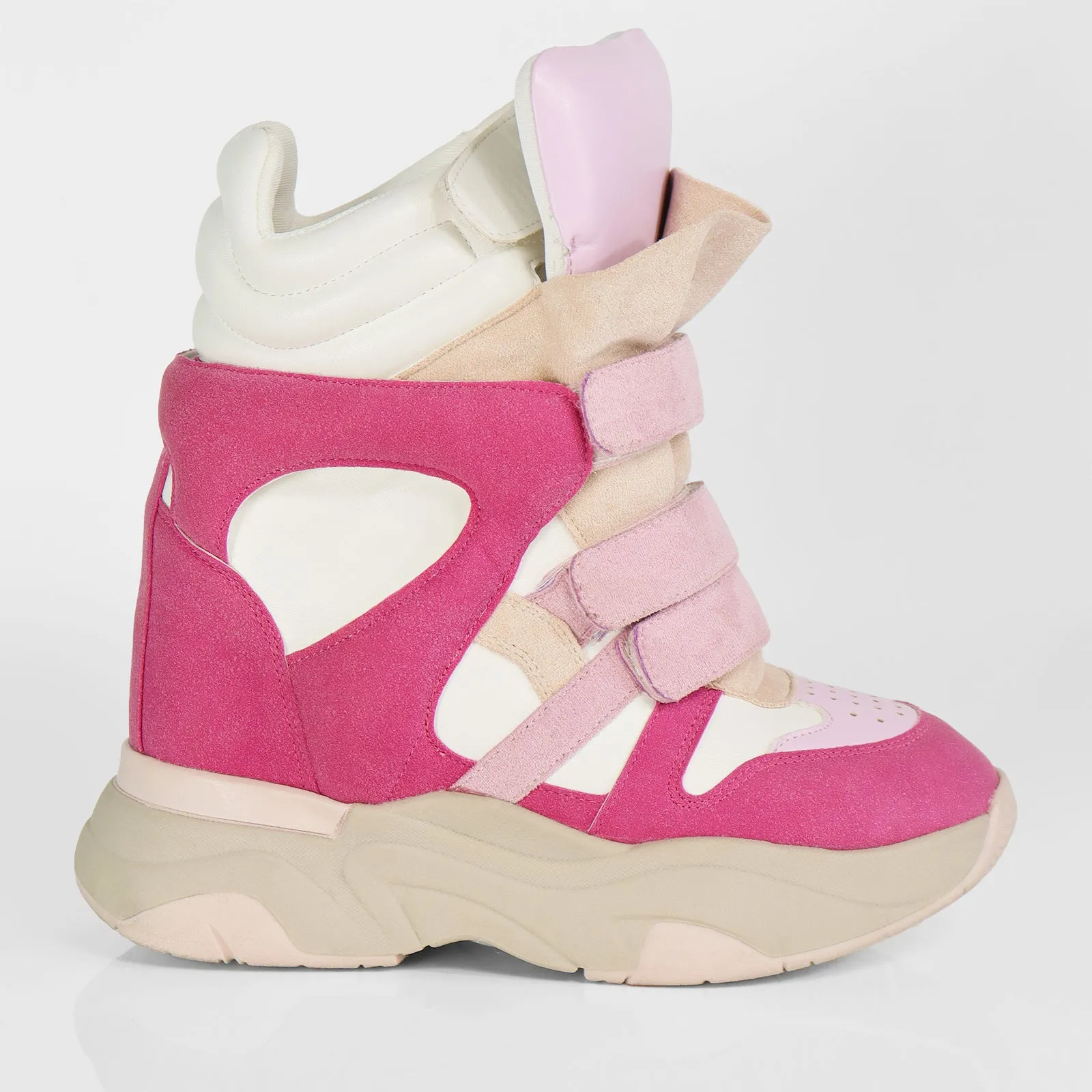 MARANTO-2 WEDGE SNEAKER - PINK