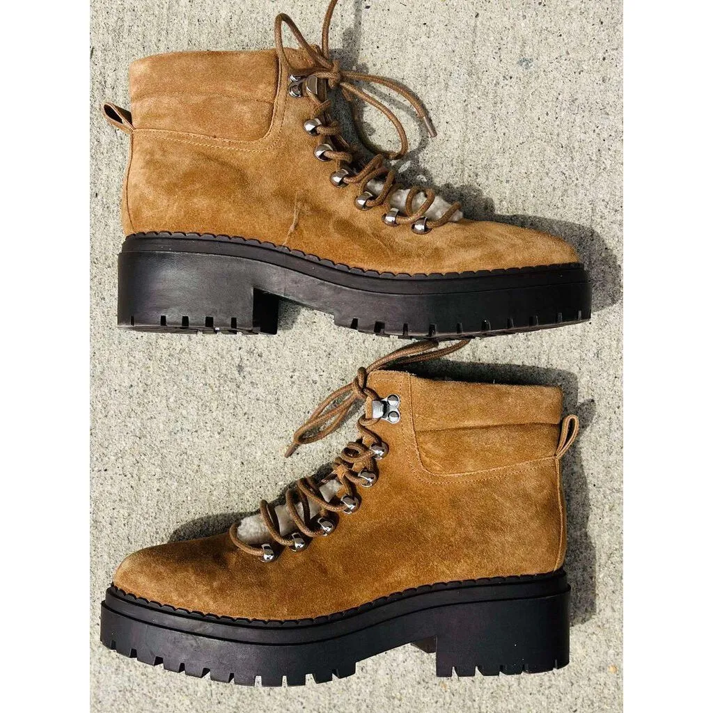 Marc Fisher Nairy Hiking Boot in Brown - Size 8.5