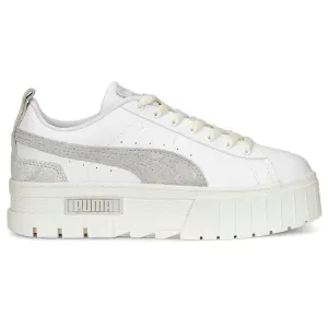 Mayze Thrifted Perforated Logo Platform Sneakers