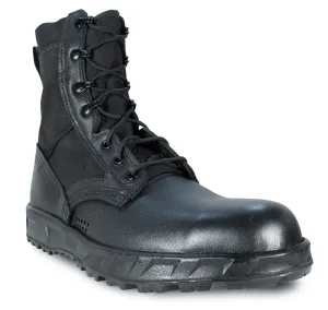 McRae Mens Black Leather/Cordura Hot Weather Military Combat Boots