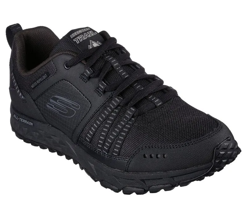 Mens Skechers Escape Plan Relaxed Fit Water Repellent Black Style 51591 BBK