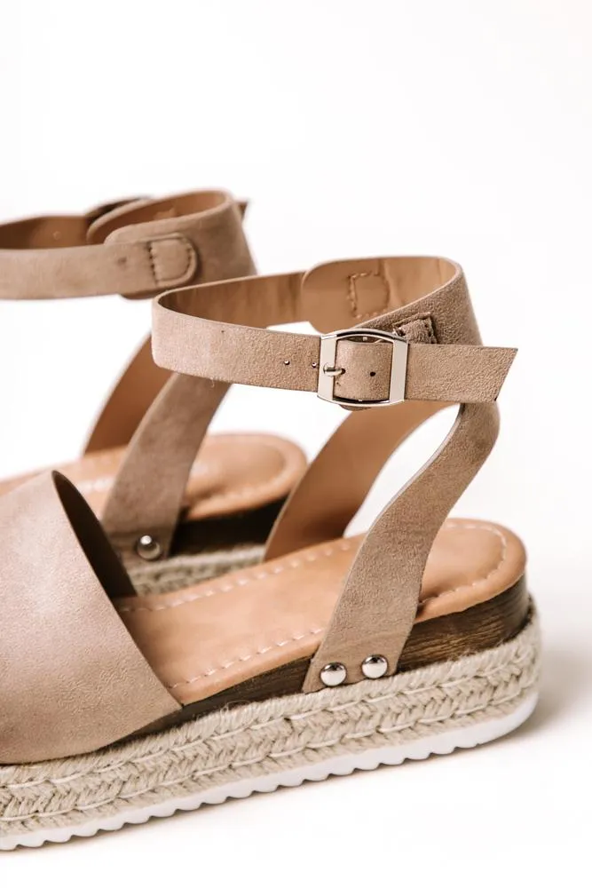 Miranda Espadrille Sandal in Taupe