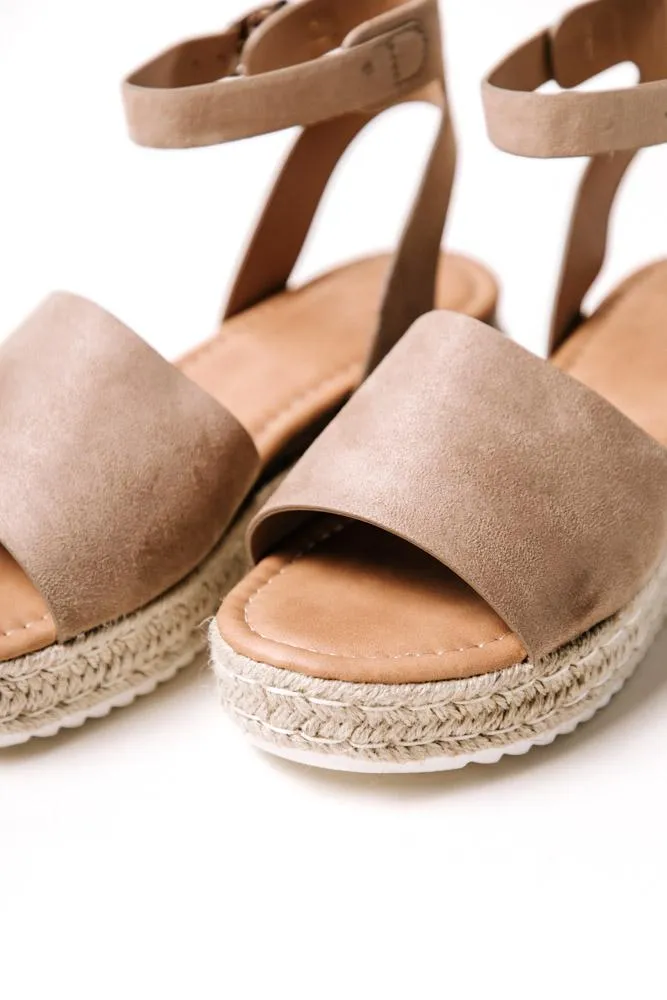 Miranda Espadrille Sandal in Taupe