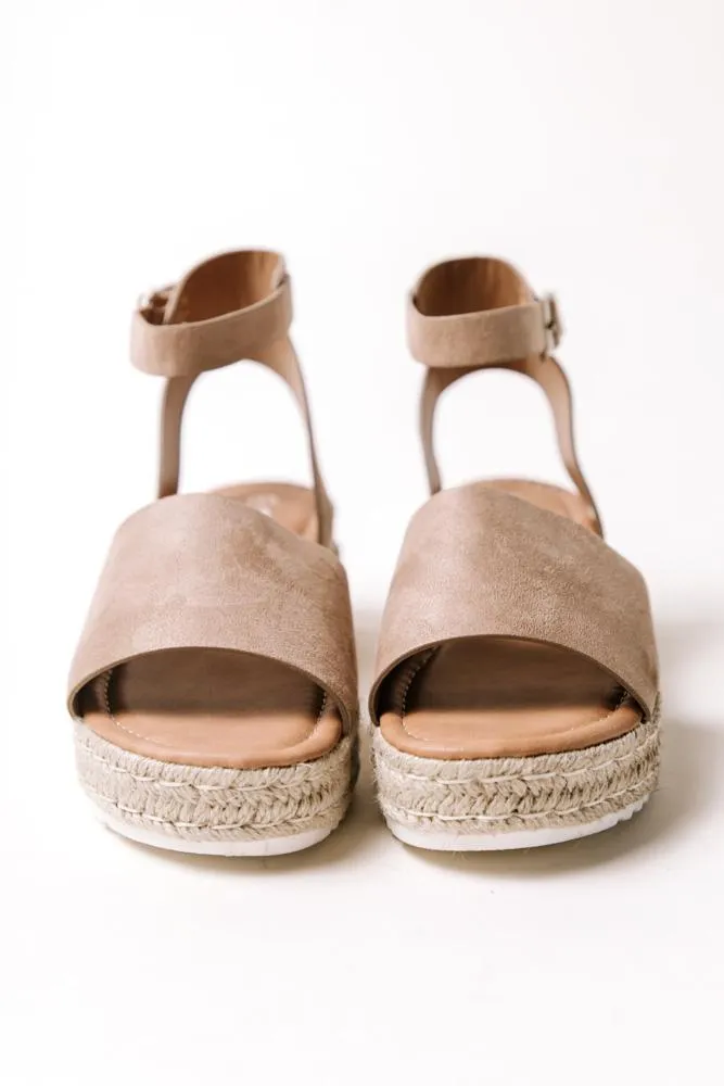 Miranda Espadrille Sandal in Taupe