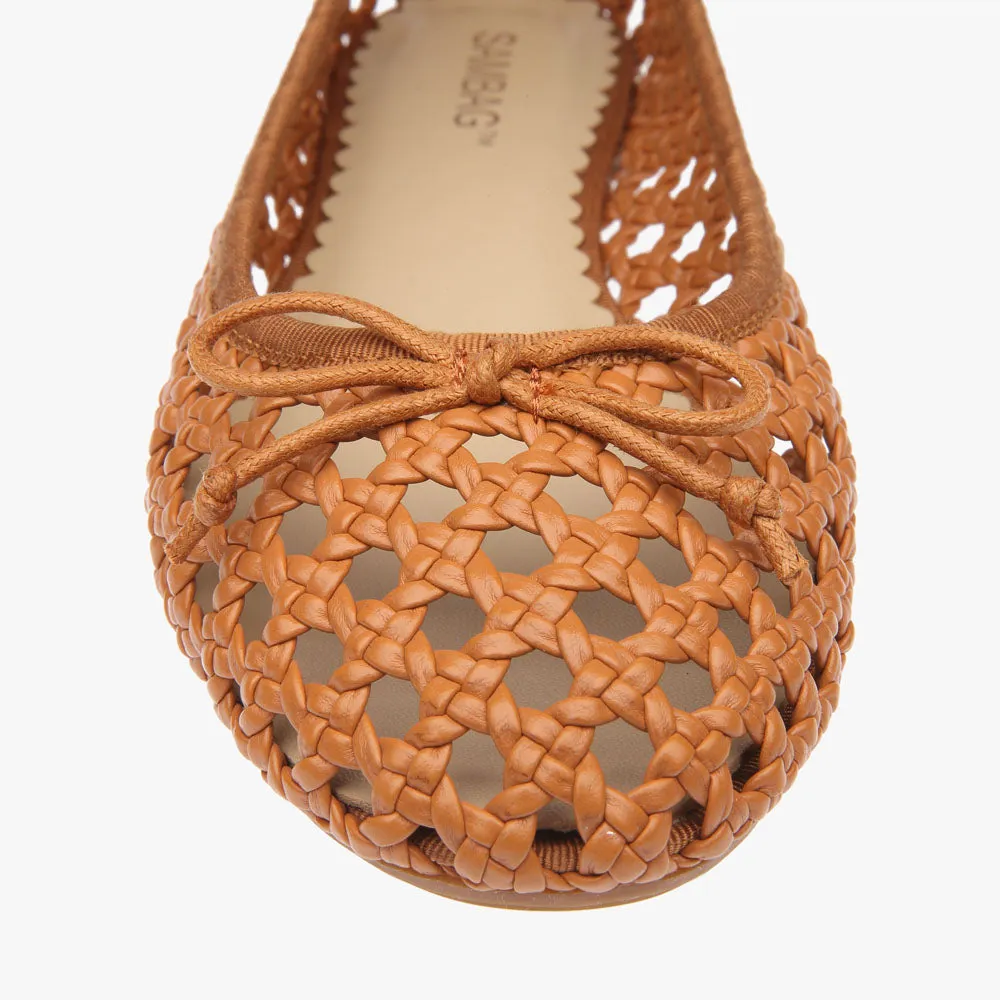 Natalie Tan Woven Ballet Flat