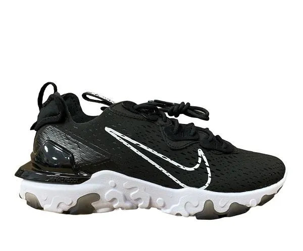 Nike scarpa sneakers da uomo React Vision CD4373 006 nero-bianco