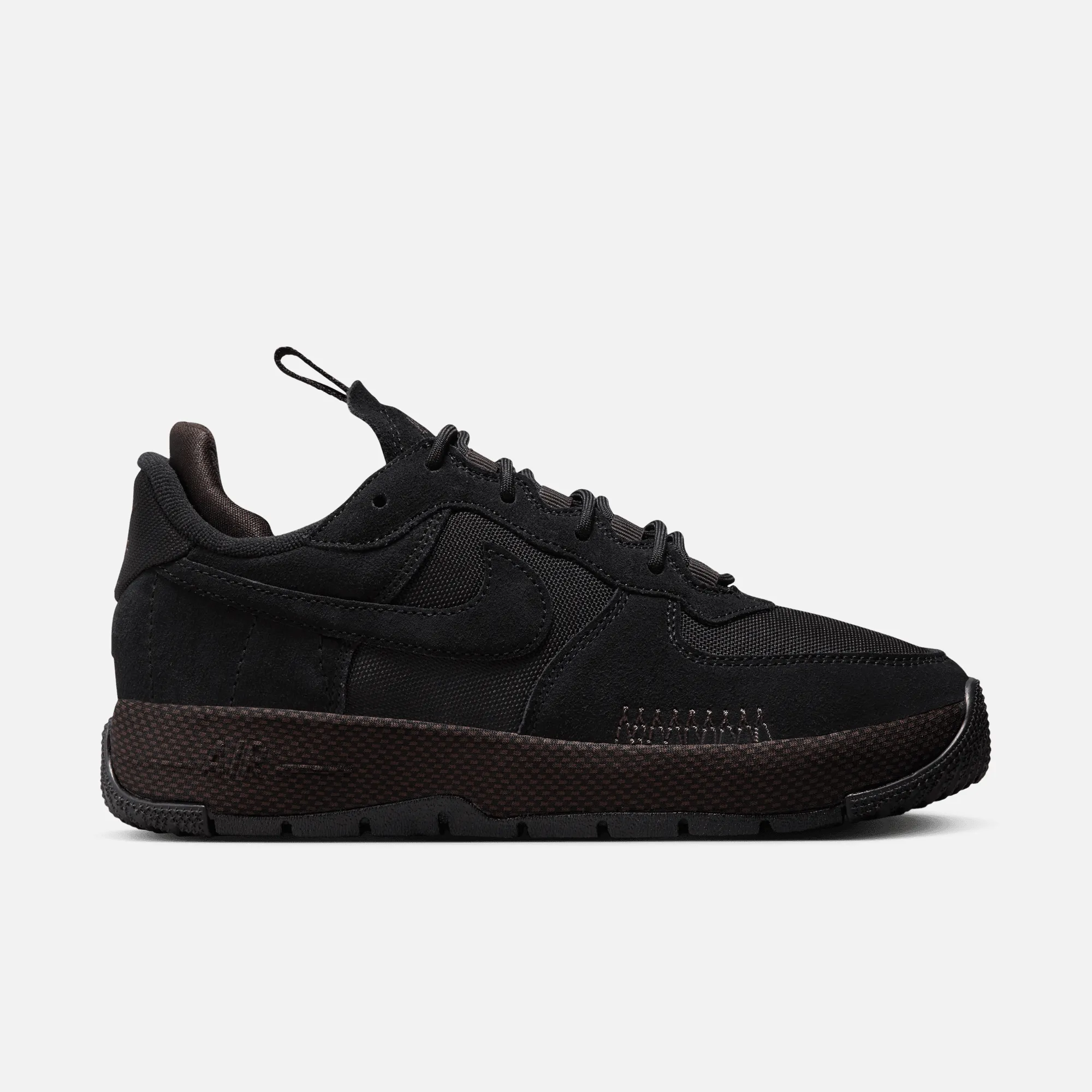 Nike Women's Air Force 1 Wild Black Velvet Brown