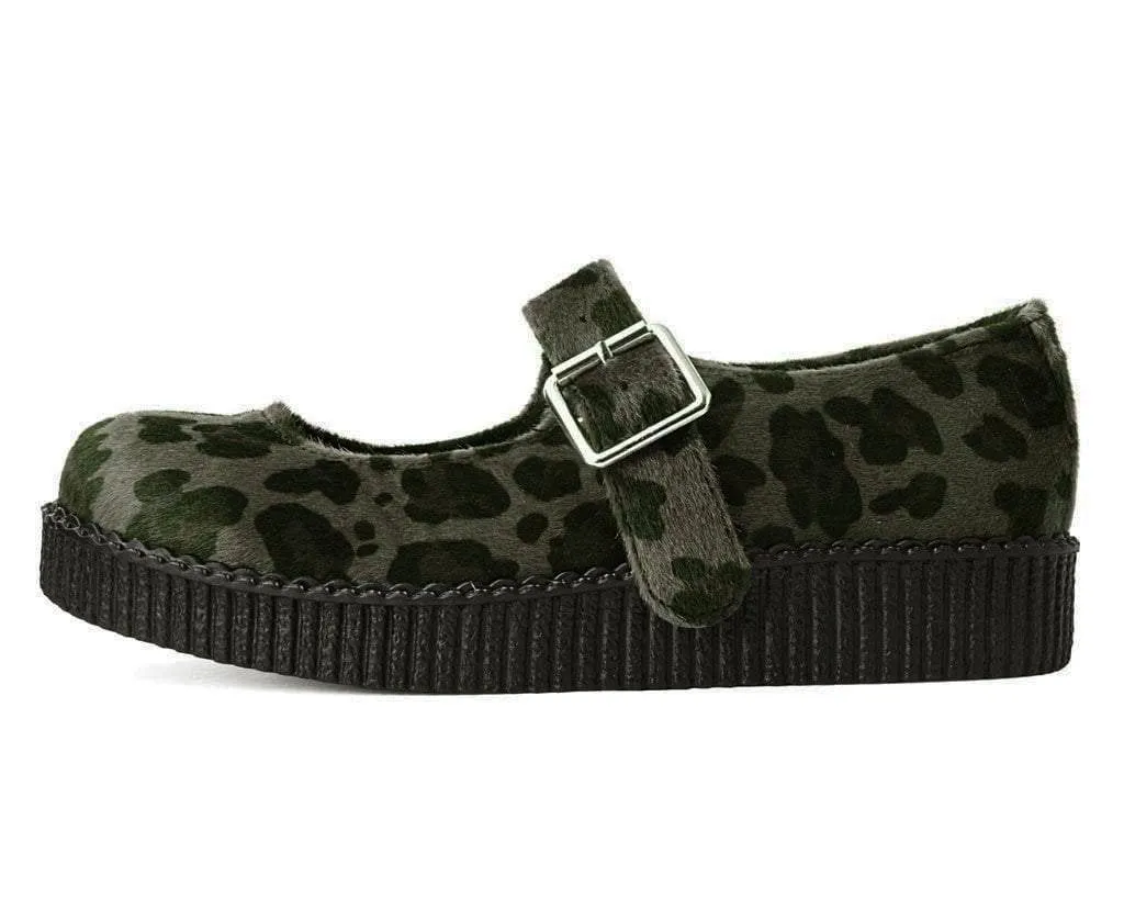 Olive Leopard Viva II Mary Jane