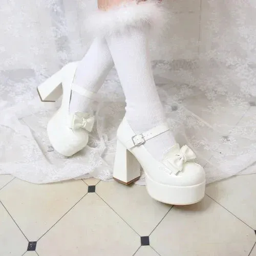 Pastel High Heel Platform Shoes