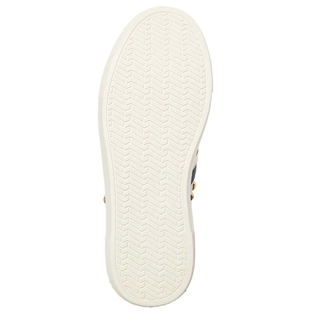 Portia Sneaker in Ivory Nappa Leather