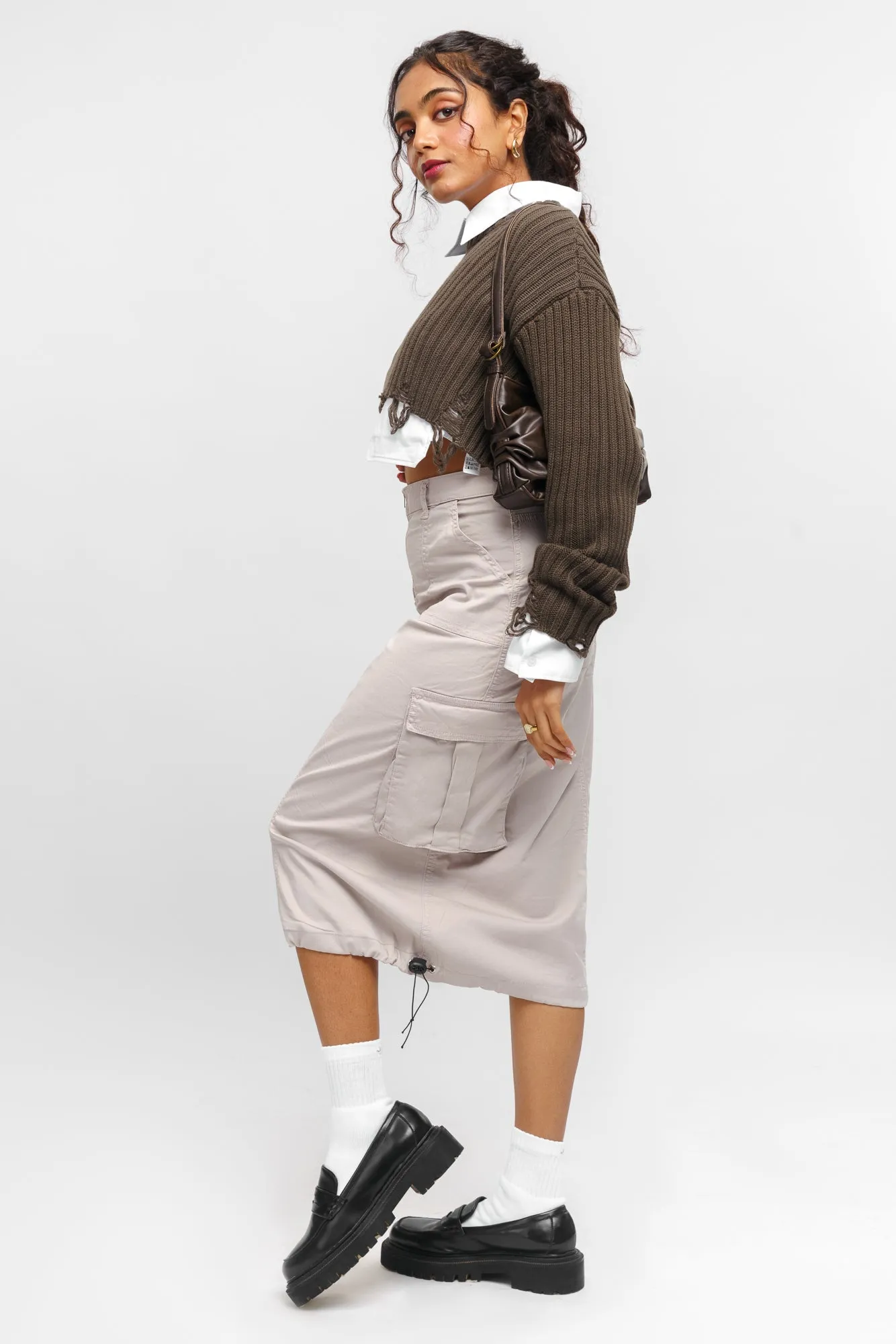 Rebel Cargo Drawstring Skirt