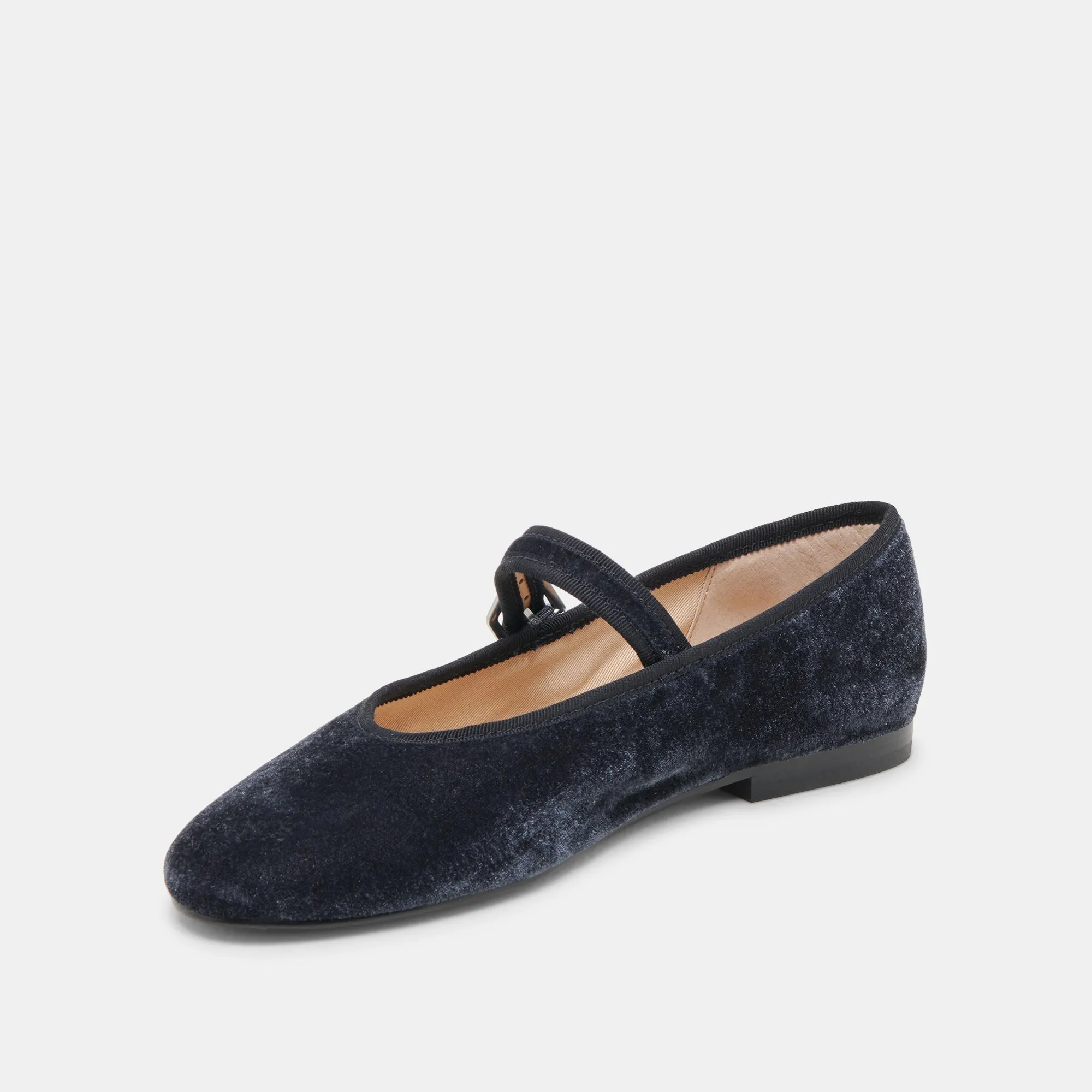 ROSLYN BALLET FLATS DUSTY BLUE VELVET