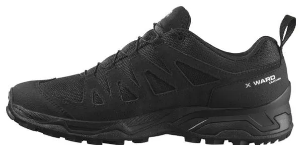 Salomon X Ward Leather GTX Hiking Shoes Black Men's