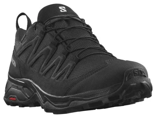 Salomon X Ward Leather GTX Hiking Shoes Black Men's