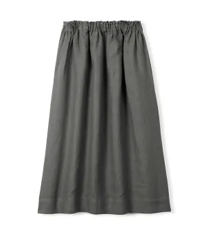 SAMPLE SALE<br>Charcoal Linen Skirt<br>Medium