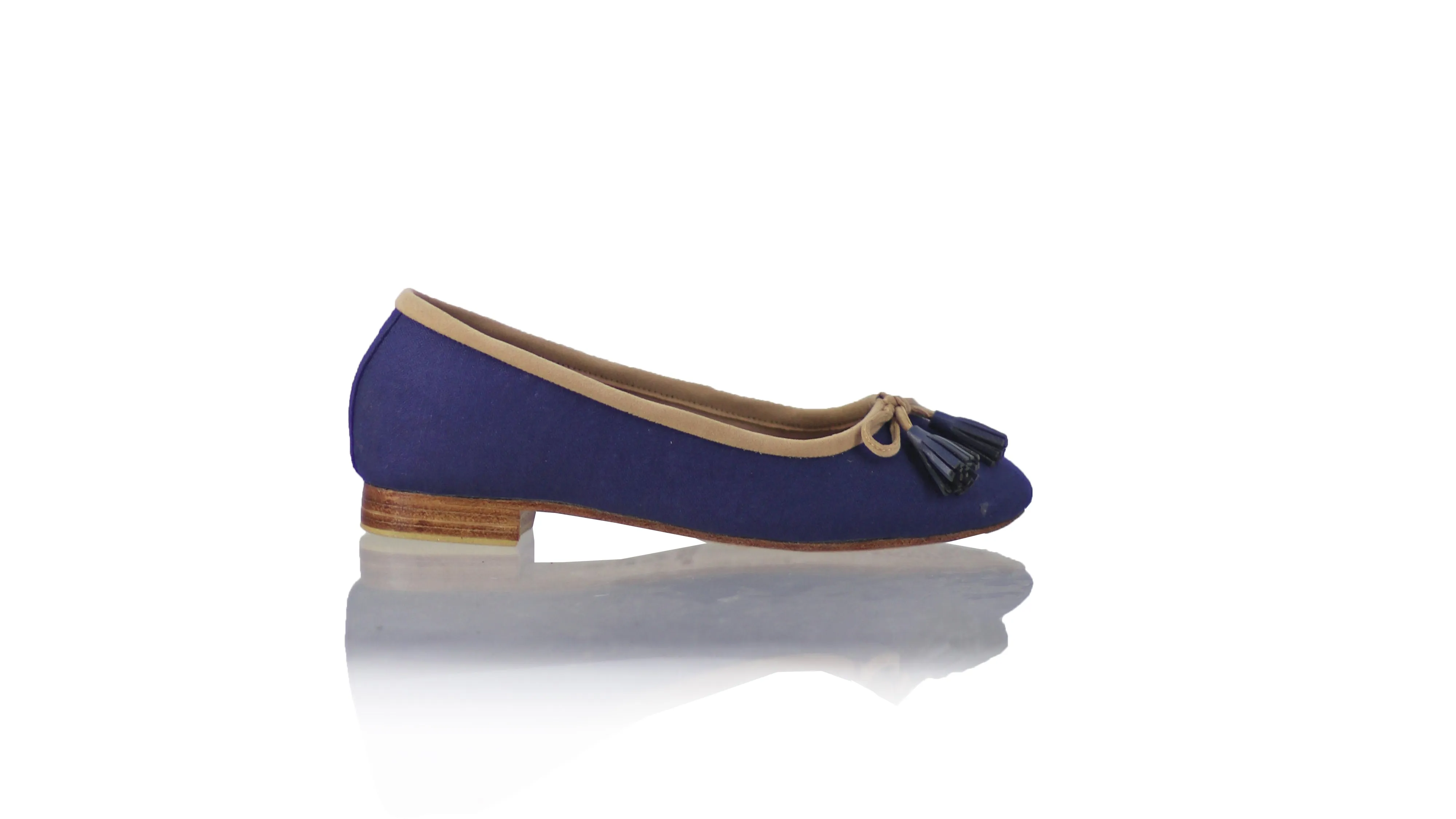 Sasha 20mm Ballet - Navy Linen