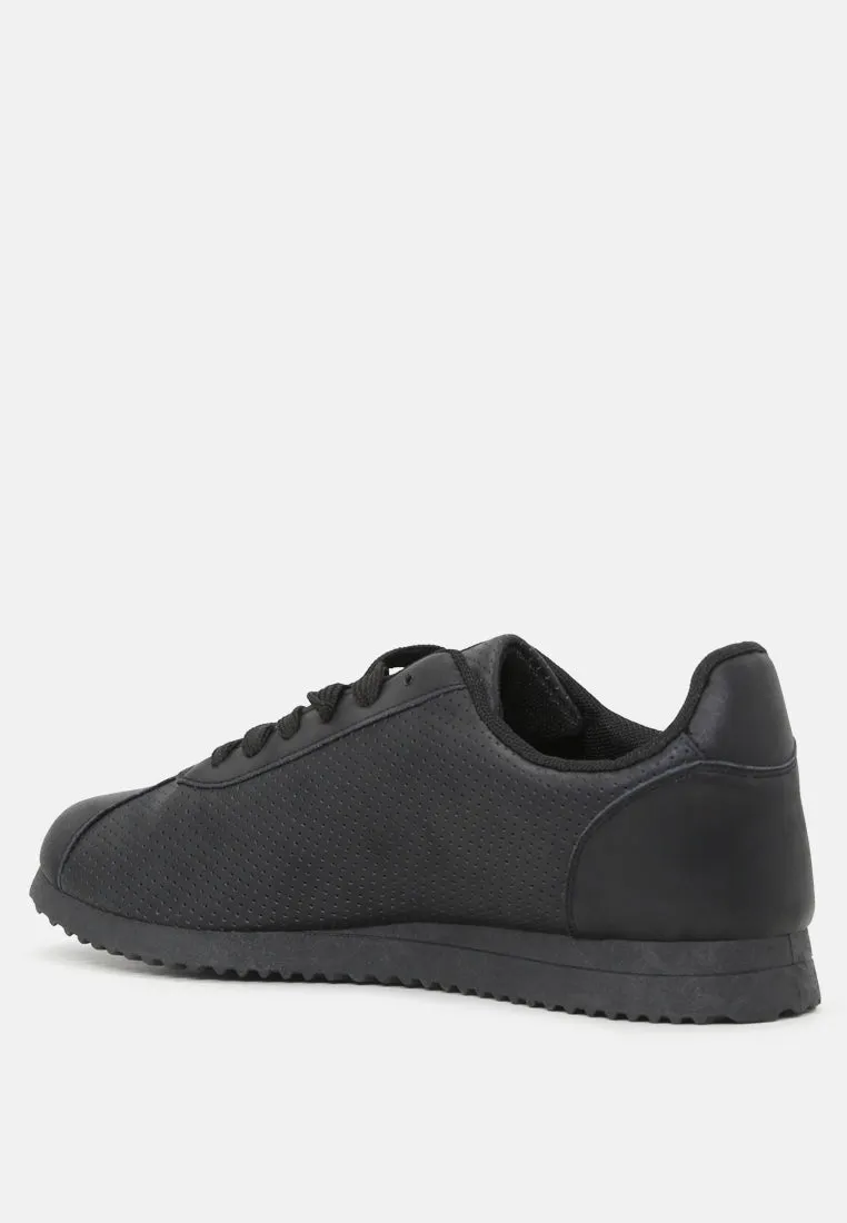 Serena Casual Lace-Up Perforated Sneakers