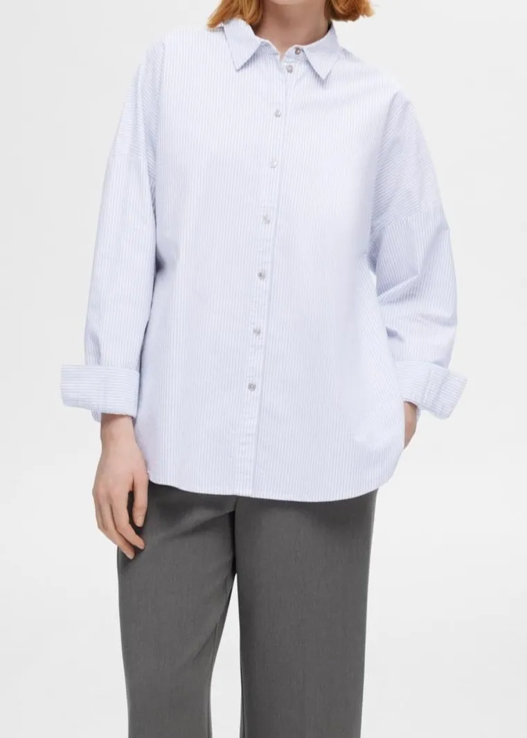 SLFNOVA LS OXFORD SHIRT NOOS | BRIGHT WHITE