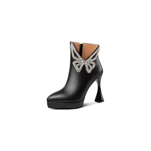 SophiLeather Chic Heeled Boots