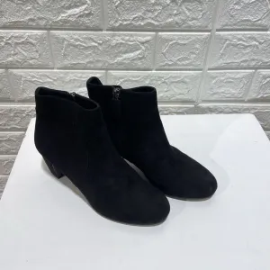 Suede Heeled Ankle Booties