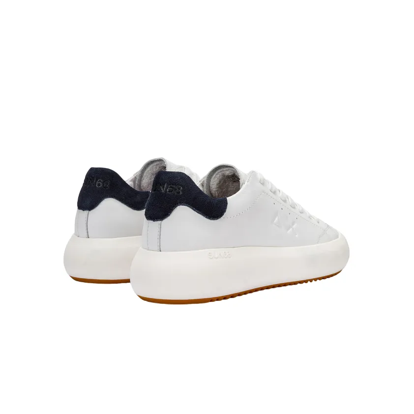 Sun68 scarpa sneakers da uomo Big Boy Classic Z34138 0107 bianco-blu