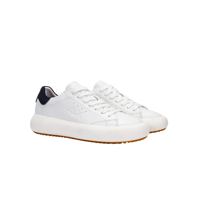 Sun68 scarpa sneakers da uomo Big Boy Classic Z34138 0107 bianco-blu