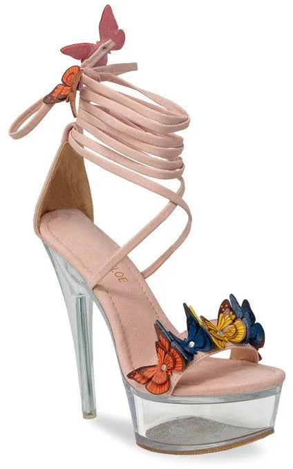 Talhia Platform Butterfly Strappy High Heels