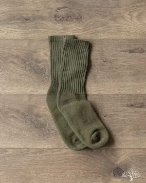 The Solids Crew Sock - Olive