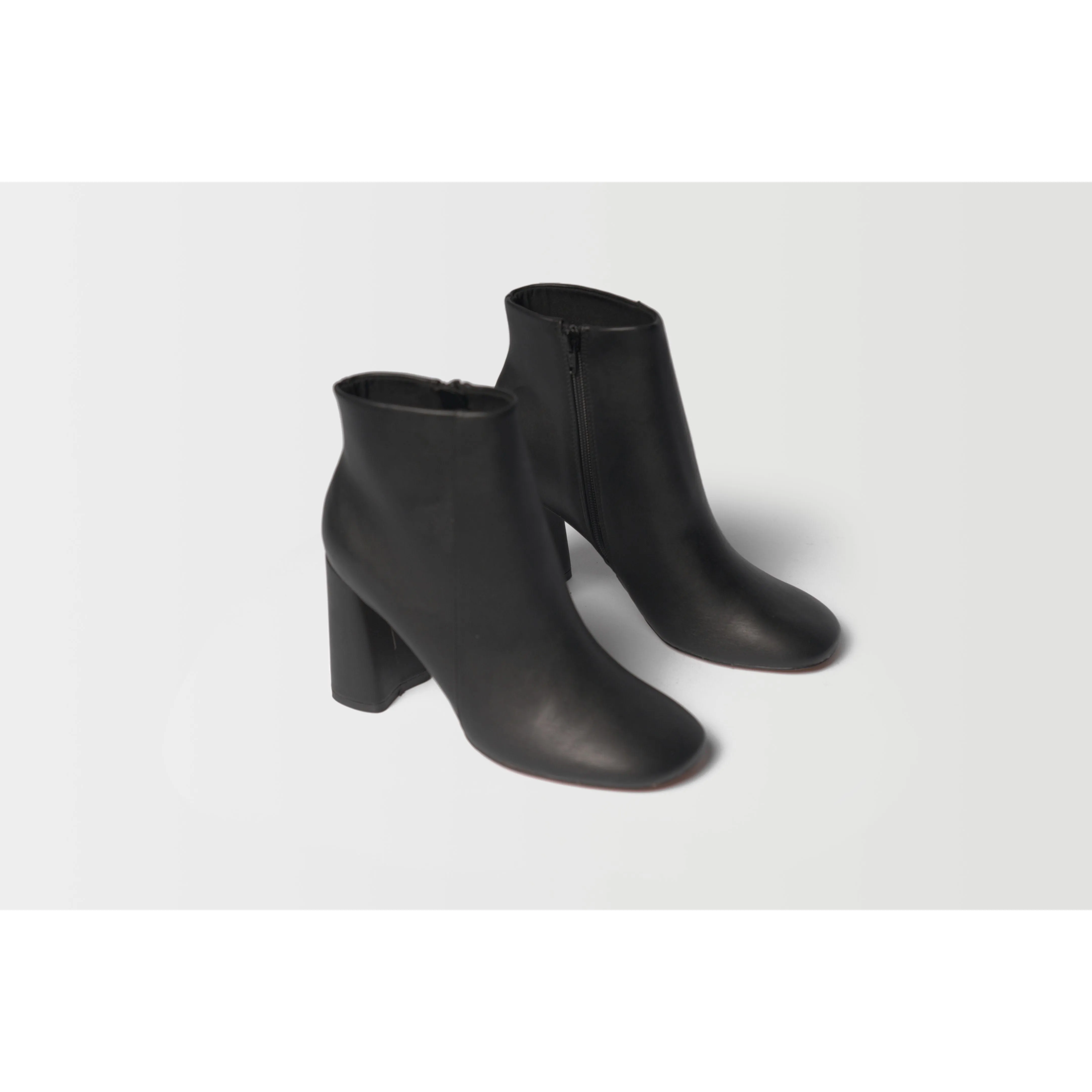 Topshop Women's Scoop Toe Heeled Ankle Boots - Black