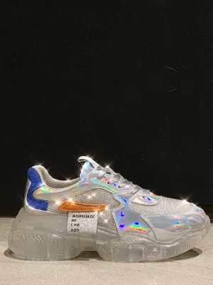 Transparent Platform Jelly Sneakers