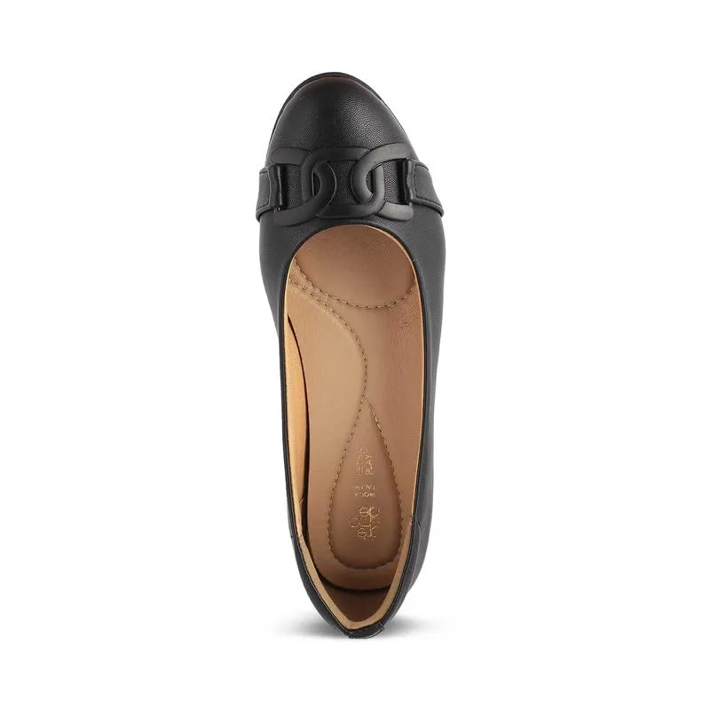 tresmode 239-BOLINGO Black Women Flat Ballerina EU/36 UK/3