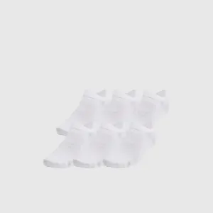 Under Armour Unisex ESSENTIAL NO SHOW 6PK White