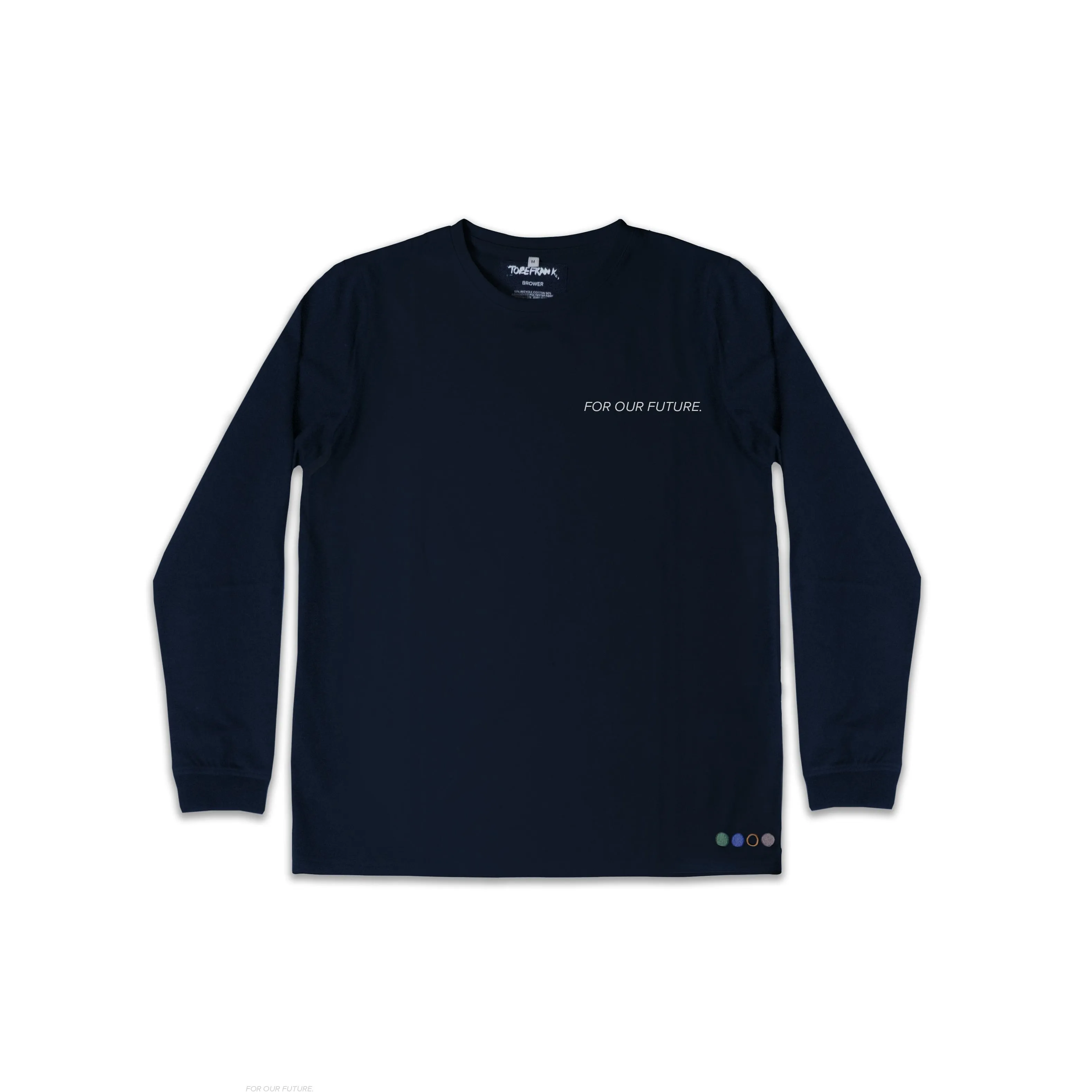 UNISEX WOODY COOK'S SAMMY LONG SLEEVE TEE IN NAVY