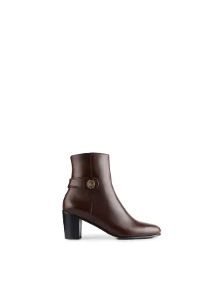 Upton Ankle Boot - Mahogany Leather