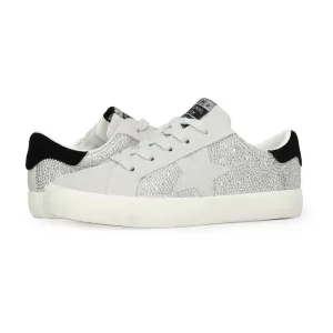 Valery Silver Glitter Star Sneakers